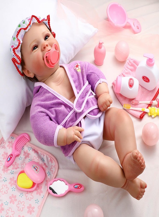 Rotatingpals 21 Pcs Baby Doll Accessories Baby Doll Diaper Bag Set with Accessories Include Diaper Disappearing Milk Bottles Pacifier Bib Feeding and Caring Set for Boys Girls Birthday Gifts - Image 4